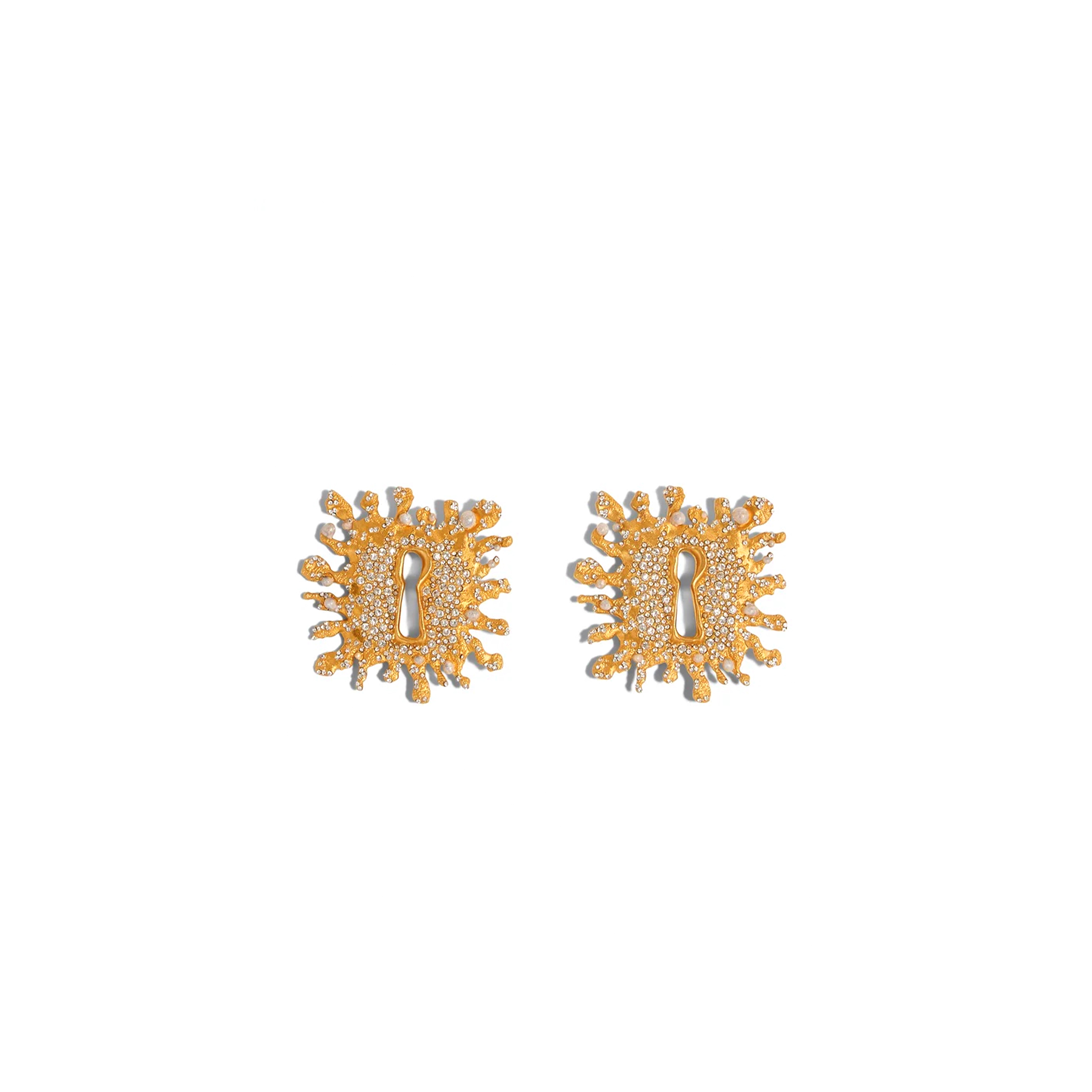 SCHIAPARELLI KEYHOLE EARRINGS JEWEL BI00510